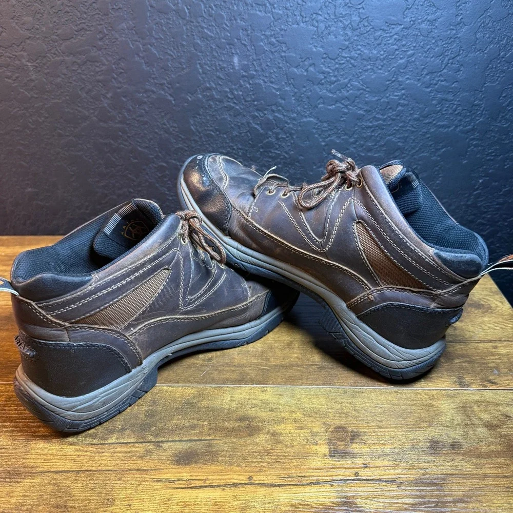 Ariat Terrain 10002182 Brown Leather All Terrain Hiking Boots Mens 9.5D